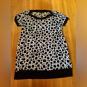 Mod Geometric Y2K Tiana B. A-Line Dress, Size 2X